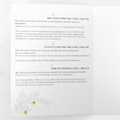 Sheva Brachos ~ 7 Joodse huwelijkszegeningen Drieluik Aankondiging (Binnenzijde eerst)