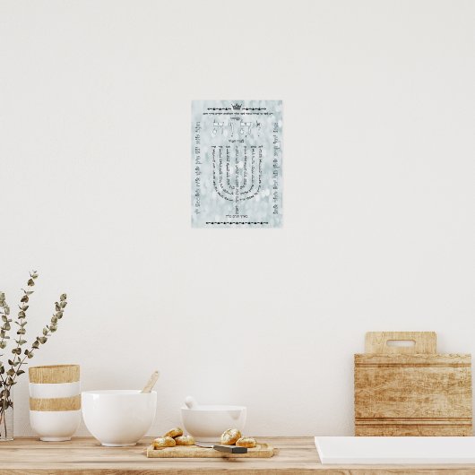 Shevitti met Psalm 67 Poster (Keuken)
