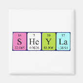 Sheyla periodiek table name magnet (Voorkant)