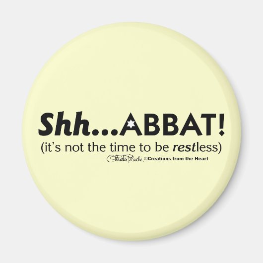 Shh...abbat! Magneet (Voorkant)