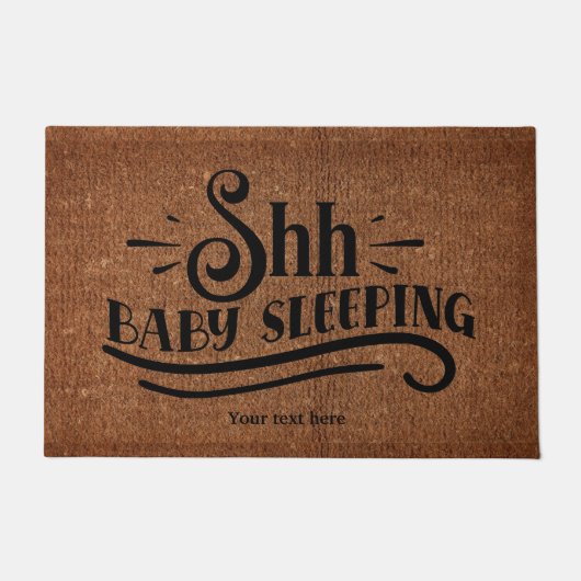 Shh.. Baby slapen Deurmat (Voorkant)