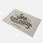 Shh.. Baby slapen Deurmat (Schuin)