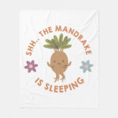Shh.. De Mandrake slaapt Fleece Deken (Voorkant)