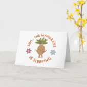 Shh.. De Mandrake slaapt Kaart (Gele Bloem)