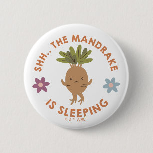 Shh.. De Mandrake slaapt Ronde Button 5,7 Cm