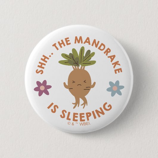 Shh.. De Mandrake slaapt Ronde Button 5,7 Cm (Voorkant)