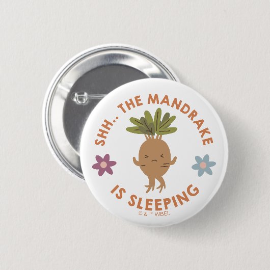 Shh.. De Mandrake slaapt Ronde Button 5,7 Cm (Voorkant /achterkant)