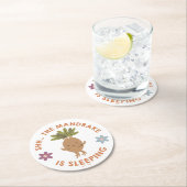 Shh.. De Mandrake slaapt Ronde Kartonnen Onderzetter (Insitu)