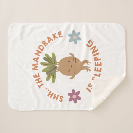 Shh.. De Mandrake slaapt Sherpa Deken (Voorkant (horizontaal))