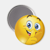 Shh emoji magneet (Voorkant / Achterkant)