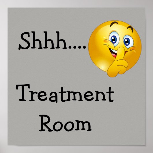 Shh emoji poster (Voorkant)