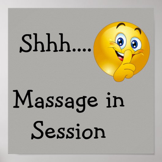 Shh emoji poster (Voorkant)