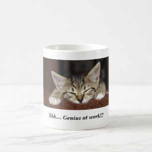 Shh.... Genius op het werk!!! Koffiemok