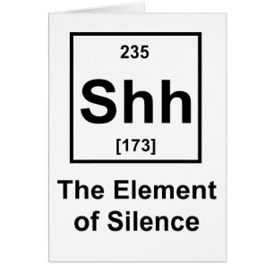 Shh, het element van stilte