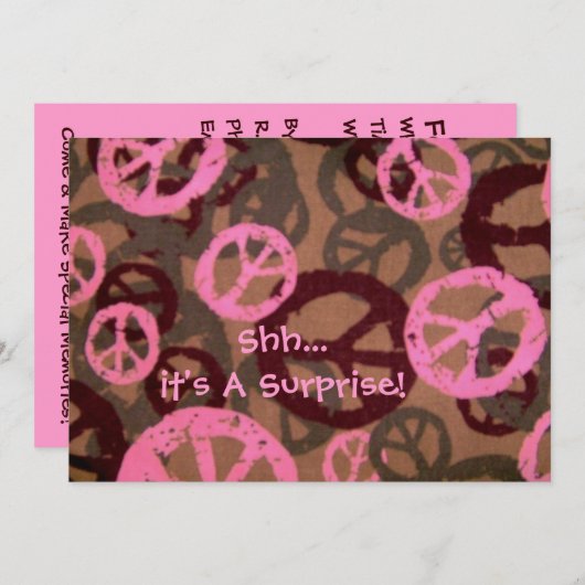 Shh..Het is een verrassing! Kaart (Voorkant / Achterkant)