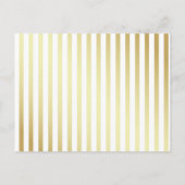 Shh... Het is een verrassing! Modern Gold Birthday Uitnodiging Briefkaart (Achterkant)