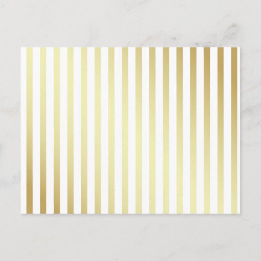Shh... Het is een verrassing! Modern Gold Birthday Uitnodiging Briefkaart (Achterkant)