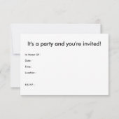 SHH! Het is een verrassingsfeest! : komische spraa Kaart (Achterkant)