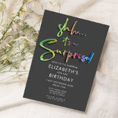 Shh...het is een Verrassingsverjaardag Kaart