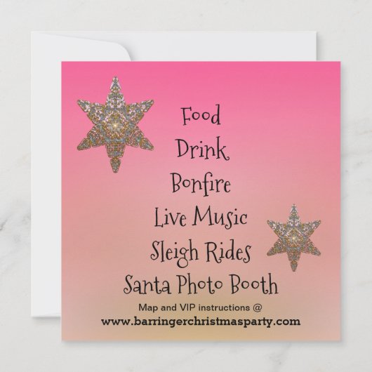 Shh! Het is Santa Victoriaans Roze Kerstfeest Kaart (Achterkant)