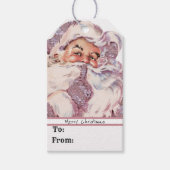 Shh! Het is Victoriaans Kerstmis voor de kerstman Cadeaulabel (Voorkant)