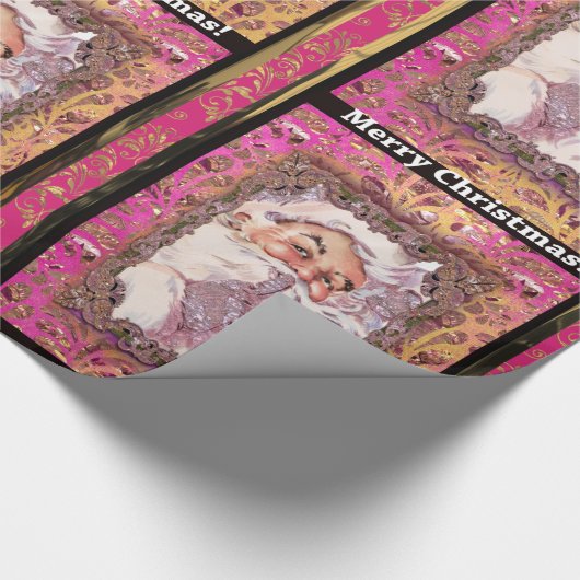 Shh! Het is Victoriaans Kerstmis voor de kerstman Cadeaupapier (Hoek)