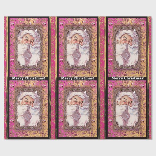 Shh! Het is Victoriaans Kerstmis voor de kerstman Cadeaupapier (Vlak)