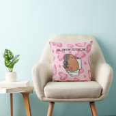 Shh… I’m in My Creative Zone | Funny Capybara Deco Kussen (Stoel)