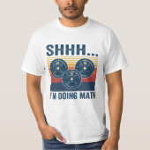shh ik doe wiskunde T-shirt (Voorkant)