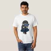 Shh! Ik speel videogames T-shirt (Voorkant volledig)