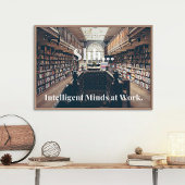 Shh.. Intelligente media in de werkbibliotheek Canvas Afdruk