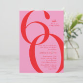 Shh It's a Surprise 60th Birthday Party Kaart (Staand voorkant)