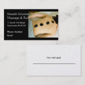 Shh Massage in Progress, Hot stone massage Afsprakenkaartje (Voorkant / Achterkant)