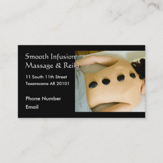 Shh Massage in Progress, Hot stone massage Afsprakenkaartje
