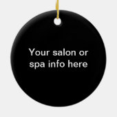 Shh... Massage in uitvoering Deurteken Keramisch Ornament (Achterkant)