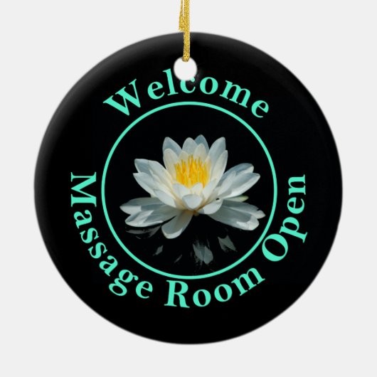 Shh... Massage in uitvoering Keramisch Ornament (Achterkant)