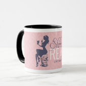 Shh Moms Reading Coffee Mok (Voorkant links)