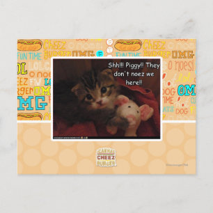 Shh!! Piggy! Briefkaart