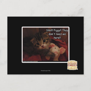 Shh!! Piggy! Briefkaart