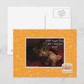 Shh!! Piggy! Briefkaart (Voorkant / Achterkant)
