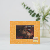 Shh!! Piggy! Briefkaart (Staand voorkant)