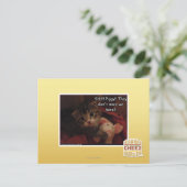 Shh!! Piggy! Briefkaart (Staand voorkant)