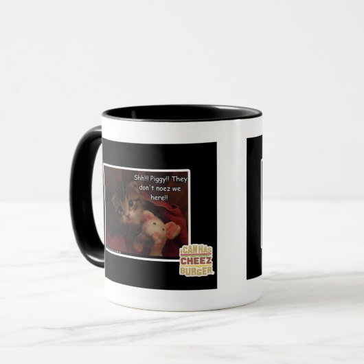 Shh!! Piggy! Mok (Voorkant links)