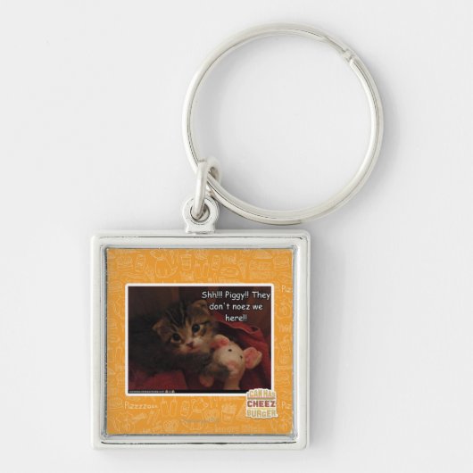 Shh!! Piggy! Sleutelhanger (Voorkant)