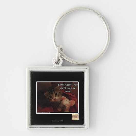 Shh!! Piggy! Sleutelhanger (Voorkant)
