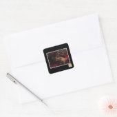 Shh!! Piggy! Vierkante Sticker (Envelop)