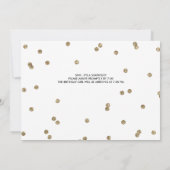 Shh Surprise Bday Party Glitter Foto Uitnodiging (Achterkant)