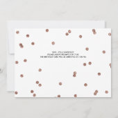 Shh Surprise Bday Party Glitter Photo Invitation Kaart (Achterkant)