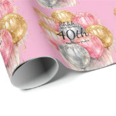 Shh Surprise Birthday Party Cadeaupapier (Rol Hoek)