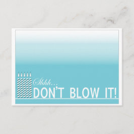 Shh Surprise Birthday Party Invitation | Blauwgroe Kaart